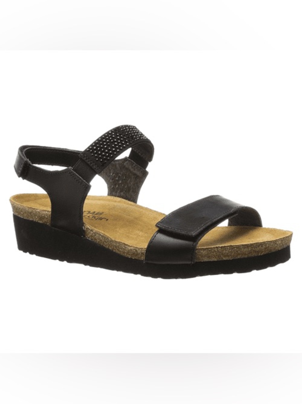 NAOT Leather Lisa Short Wedge Sling Sandals with Bling  8 / 39 LIKE NEW *read